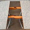 1950s Grey & Yellow Formica Kitchen Table with Leaf & Chairs