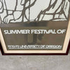 Summer Festival Of Music 1970-79 University of Oregon Framed Poster