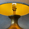 Mid Century Modern Gold Ceramic Lamp