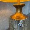 Mid Century Modern Gold Ceramic Lamp