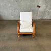 Mid Century Rattan Lounge Chair