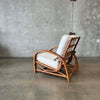 Mid Century Rattan Lounge Chair