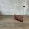 Mid Century Arthur Umanoff Walnut Magazine Holder Rack