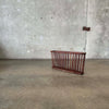 Mid Century Arthur Umanoff Walnut Magazine Holder Rack