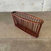 Mid Century Arthur Umanoff Walnut Magazine Holder Rack