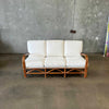 Mid Century Rattan Sofa