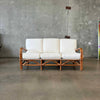 Mid Century Rattan Sofa