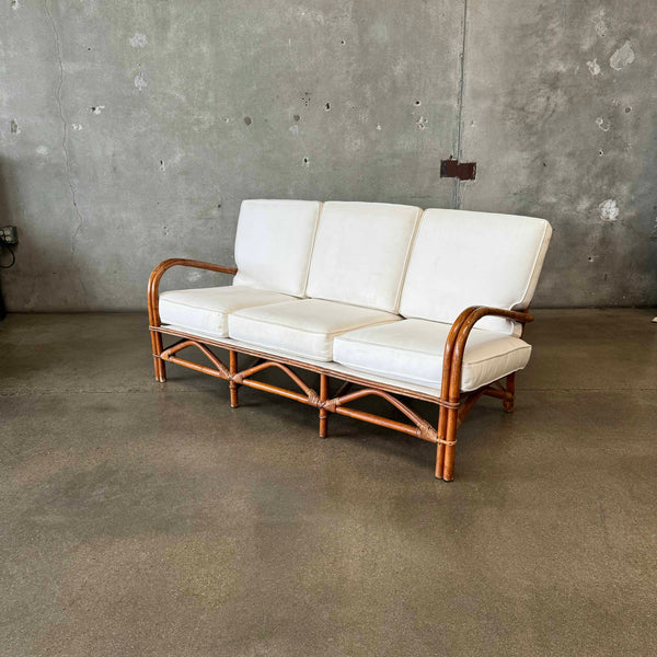 Mid Century Rattan Sofa