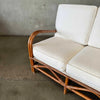 Mid Century Rattan Sofa