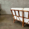 Mid Century Rattan Sofa