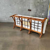 Mid Century Rattan Sofa