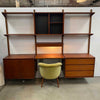 Mid Century Walnut Wall Unit Book Shelf By Barzilay