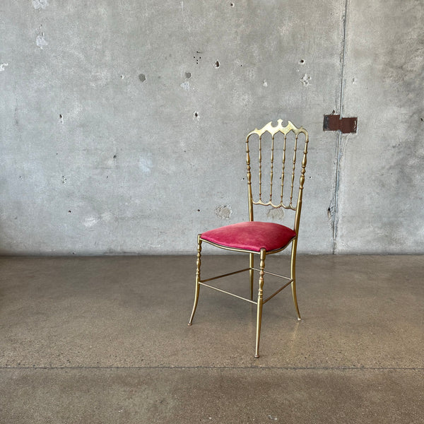 1970s Italian Brass Chiavari Chair