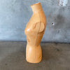 Antique Dressmaker Leather Mannequin Bust