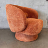 Boston Swivel Chair in Rust Color