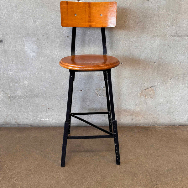 Industrial School Shop Stool