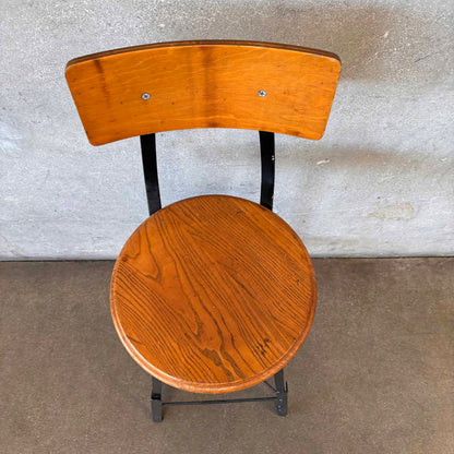 Industrial School Shop Stool