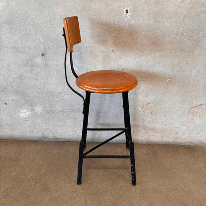 Industrial School Shop Stool