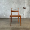 Rare Kai Kristiansen Dining Chairs for Oddensen Maskinsnedkeri, Denmark C. 1960