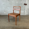 Rare Kai Kristiansen Dining Chairs for Oddensen Maskinsnedkeri, Denmark C. 1960