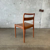 Rare Kai Kristiansen Dining Chairs for Oddensen Maskinsnedkeri, Denmark C. 1960