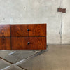 Rosewood and Chrome X Base Side Table USA c. 1960