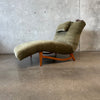 Vintage Mid Century Wave Chaise Lounge