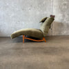 Vintage Mid Century Wave Chaise Lounge