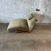 Vintage Mid Century Wave Chaise Lounge