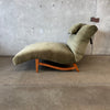 Vintage Mid Century Wave Chaise Lounge