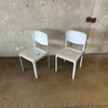 Pair of Leather Matteo Grassi Side Chairs - As Is