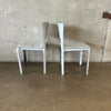 Pair of Leather Matteo Grassi Side Chairs - As Is