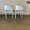 Pair of Leather Matteo Grassi Side Chairs - As Is