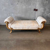 Vintage Regency Style Giltwood Chaise / Bench