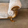 Vintage Regency Style Giltwood Chaise / Bench