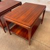 Pair of Lane Rhythm Walnut Two-Tier Side Tables