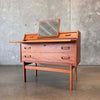 Mid Century 1960s Danish Teak Bureau Vanity By Arne Wahl Iverson