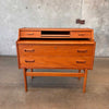 Mid Century 1960s Danish Teak Bureau Vanity By Arne Wahl Iverson