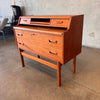 Mid Century 1960s Danish Teak Bureau Vanity By Arne Wahl Iverson