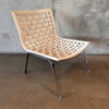 Pair of 1980s Leather Net Chairs By Giancarlo Vegni For Fasem - Italy