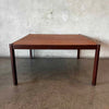 Mid Century Modern Danish Coffee Table by Hans Olsen, Signed