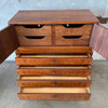 Mid Century Kroehler Signature Rosewood and Walnut Highboy Dresser