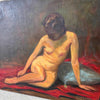 Vintage Nude Woman Oil Painting by Rudolph Aquirre