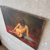 Vintage Nude Woman Oil Painting by Rudolph Aquirre