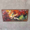 Vintage Abstract Painting with Heavy Impasto