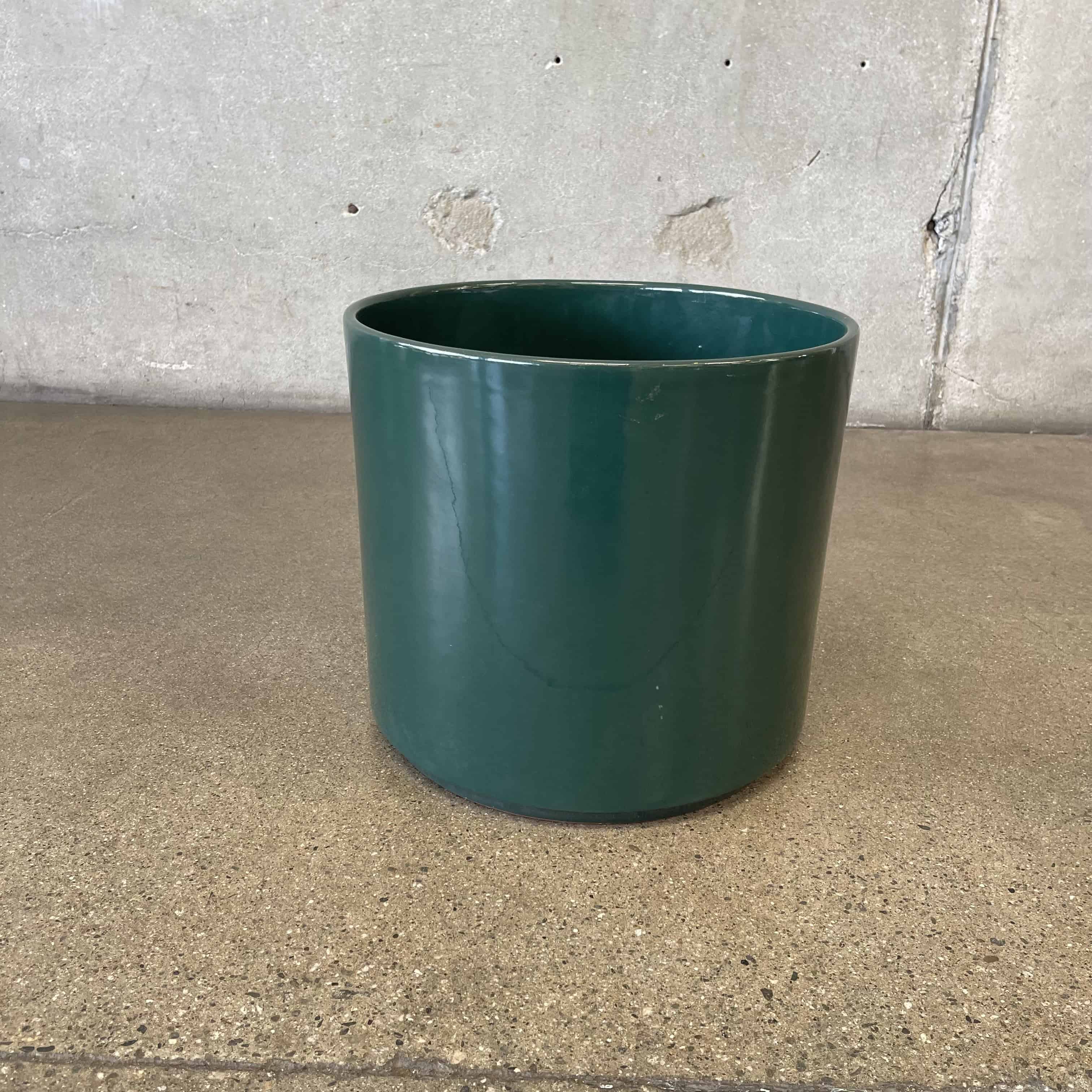 green ceramic flower pot Green Gainey Ceramics Planter