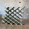 Mid Century Bookcase Metal Honeycomb Shelving