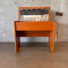 Danish Teak Vanity And Bench