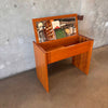 Danish Teak Vanity And Bench