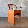 Danish Teak Vanity And Bench